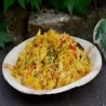 Riz à l'Indienne (poulet, œuf, petits pois)
