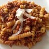 Fusillis sauce tomate et petits lardons